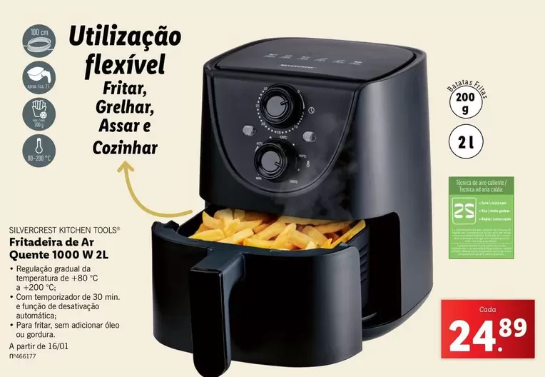 Oferta de A+ - Fritadeira De Ar por 24,89€ em Lidl