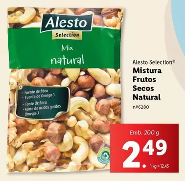 Oferta de Frutos Secos Natural por 2,49€ em Lidl