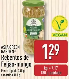 Oferta de Asia Green Garden - Rebentos De Feijão-Mungo por 1,29€ em Aldi