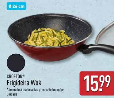 Oferta de Crofton - Frigideira Wok por 15,99€ em Aldi