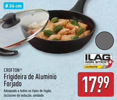 Oferta de Crofton - Frigideira De Aluminio Forjado por 17,99€ em Aldi