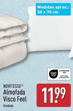 Oferta de Novitesse - Almofada Visco Feel por 11,99€ em Aldi