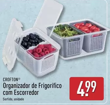 Oferta de Crofton - Organizador De Frigorifico Com Escorredor por 4,99€ em Aldi