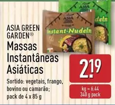 Oferta de Asia Green Garden - Massas Instantaneas Asiaticas  por 2,19€ em Aldi