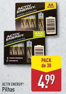 Oferta de Activ Energy - Pilhas por 4,99€ em Aldi