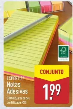 Oferta de Expertiz - Notas Adesivas por 1,99€ em Aldi