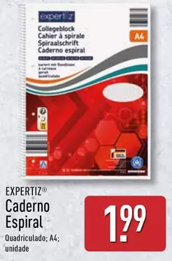 Oferta de Expertiz - Caderno Espiral por 1,99€ em Aldi