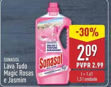 Oferta de Sonasol - Lava Tudo Magic Rosas E Jasmim por 2,09€ em Aldi