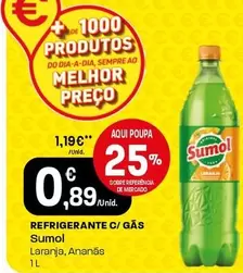 Oferta de Sumol - Refrigerante C/ Gas por 0,89€ em Intermarché