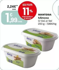 Oferta de Mimosa - Manteiga por 1,99€ em Intermarché