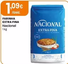 Oferta de Nacional - Farinha Extra Fina por 1,09€ em Intermarché