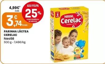 Oferta de Nestlé - Farinha Láctea Cerelac por 3,74€ em Intermarché