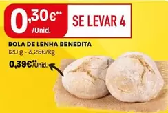 Oferta de Bola De Lenha Benedita por 0,39€ em Intermarché