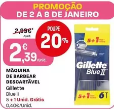 Oferta de Gillette - Máquina De Barbear Descartavel por 2,39€ em Intermarché