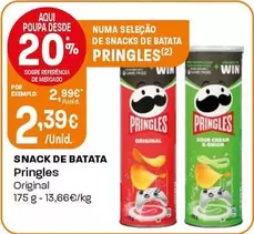 Oferta de Pringles - SNACK DE BATATA por 2,39€ em Intermarché