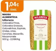 Oferta de Milaneza - Massa Alimenticia por 1,04€ em Intermarché