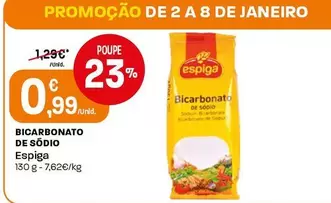 Oferta de A+ - Bicarbonato De Sódio por 0,99€ em Intermarché