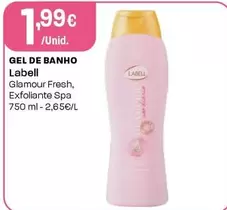 Oferta de Labell - Gel De Banho por 1,99€ em Intermarché