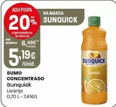 Oferta de Sunquick - Sumo Concentrado por 5,19€ em Intermarché