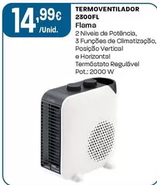 Oferta de Flama - Termoventilador 2300FL por 14,99€ em Intermarché