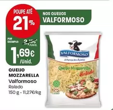 Oferta de Valformoso - Queijo Mozzarella por 1,69€ em Intermarché