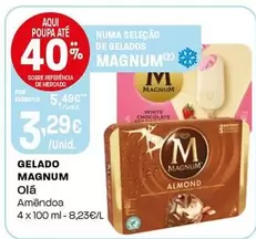 Oferta de Olá - Gelado Magnum por 3,29€ em Intermarché