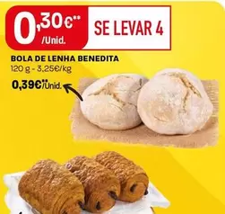 Oferta de Bola De Lenha Benedita por 0,39€ em Intermarché