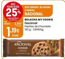 Oferta de Nacional - Bolacha My Cookie por 1,19€ em Intermarché