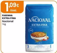 Oferta de Nacional - Farinha Extra Fina por 1,09€ em Intermarché