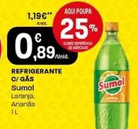 Oferta de Sumol - Refrigerante C/ Gas por 0,89€ em Intermarché