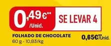 Oferta de Folhado De Chocolate por 0,65€ em Intermarché