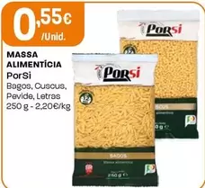 Oferta de Porsi - Massa Alimenticia por 0,55€ em Intermarché