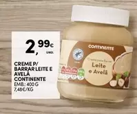 Oferta de Continente - Creme P/ Barrar Leite E Avela por 2,99€ em Continente