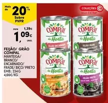 Oferta de Compal - Feijão/ Grão por 1,09€ em Continente