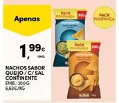 Oferta de Nachos Sabor Queijo por 1,99€ em Continente