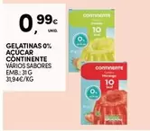 Oferta de Continente - Gelatinas 0% Açúcar por 0,99€ em Continente