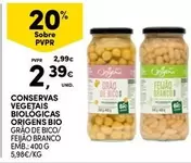 Oferta de Origens Bio - Conservas Vegetais Biologicas por 2,39€ em Continente