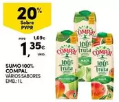 Oferta de Compal - Sumo 100% por 1,35€ em Continente