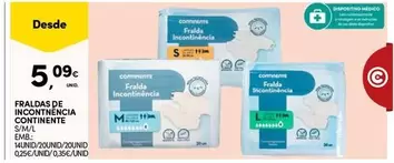 Oferta de Continente - Fraldas De Incontinència por 5,09€ em Continente