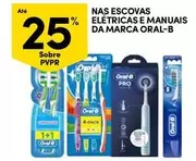 Oferta de Oral B - Nas Escovas Eletricas E Manuais Da Marcaem Continente