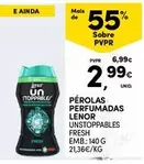 Oferta de Lenor - Perolas Perfumadas Unstoppables Fresh Emb.: 140 G por 2,99€ em Continente