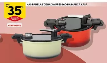 Oferta de Continente - Nas Panelas De Baixa Pressão Da Marcaem Continente