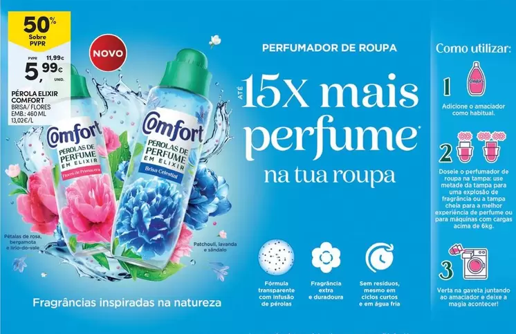 Oferta de Comfort - Perfumador De Roupa por 5,99€ em Continente