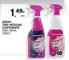 Oferta de Continente - Spray Tira Nódoas por 1,49€ em Continente