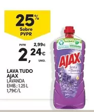 Oferta de Ajax - Lava Tudo por 2,24€ em Continente