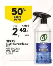 Oferta de Cif - Spray Multisuperficies por 2,49€ em Continente