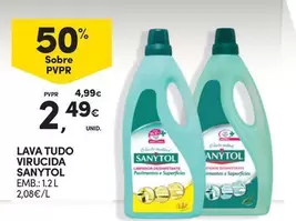 Oferta de Sanytol - Lava Tudo Virucida por 2,49€ em Continente