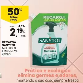 Oferta de Sanytol - Recarga por 2,19€ em Continente