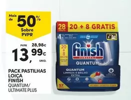 Oferta de Finish - Pack Pastilhas Loica Quantum/ Ultimate Plus por 13,99€ em Continente