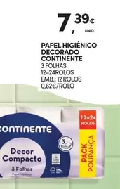 Oferta de Continente - Papel Higiénico Decorado por 7,39€ em Continente